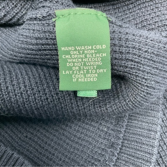 Ralph Lauren Womens Cowl Neck Sweater Navy Blue Size Medium H13‎ - Picture 5 of 7